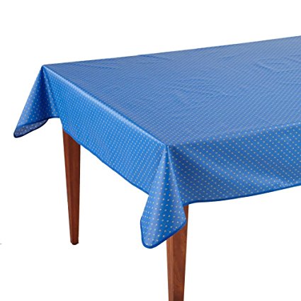 Esterel Lavande Rectangular French Tablecloth, Coated Cotton, 63 x 98 (6-8 people)