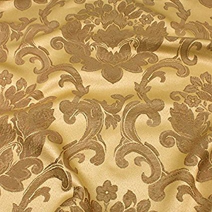 72 x 144 Inch OVAL Tablecloth, Beethoven, Camel