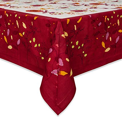 Couleur Nature Treetop Tablecloth, 71-inches by 71-inches, Multicolour