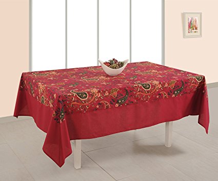 ShalinIndia Cotton Floral Print Indian Decoration 60 X 120 Inches Rectangular Tablecloth