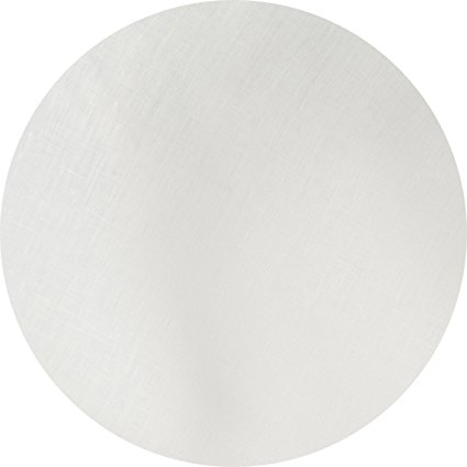 Huddleson Ivory Pure Italian Linen Tablecloth, 120 Round