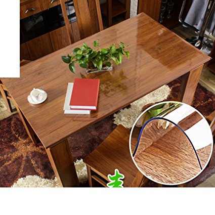 PVCtablecloth /Hot soft transparent waterproof tablecloth/table coffee table pad/ table cloth/tablecloth -B 90x160cm(35x63inch)