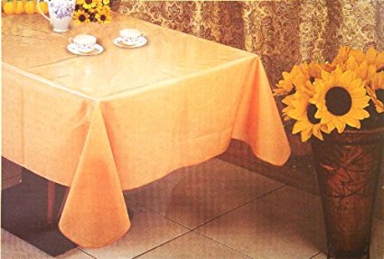 Vinyl Clear Plastic Tablecloth, Table Cloth 60