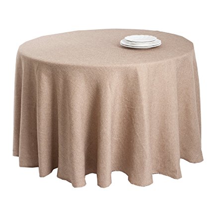 Natural Basket Weave Design Special Occasions Table Linens Tablecloth, 108