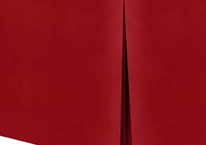 Ultimate Textile (2 Pack) 8 ft. Fitted Polyester Tablecloth – for 24 x 96-Inch Banquet and Folding Rectangular Tables, Holiday Red Review