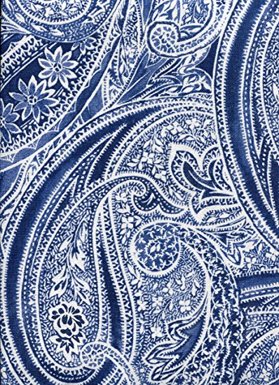 Ralph Lauren Veranda Paisley Blue Tablecloth, 60-by-104 Inch Oblong Rectangular